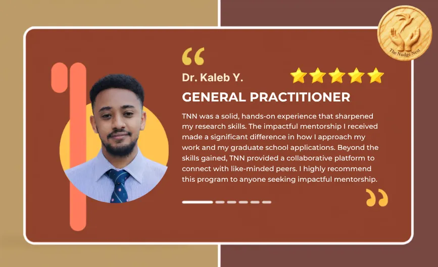 Testimonial from Dr. Kaleb Y.